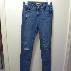 Levis Denim Skinny Jeans size 26 mid-rise
